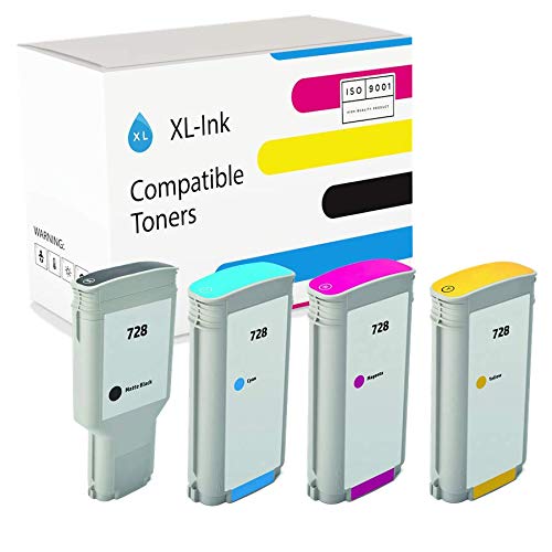HP DesignJet用インク 728各色セット XL-Ink Compatible InkJets HP